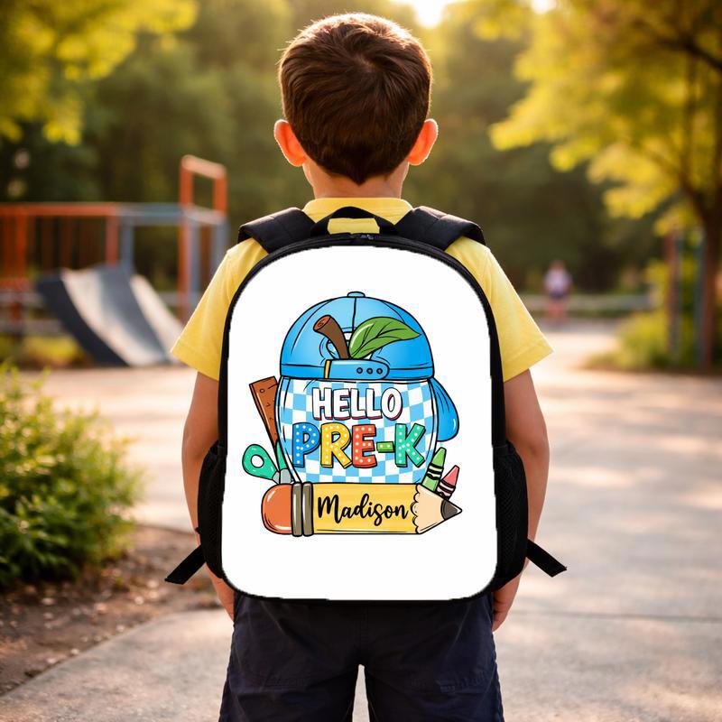 Hello Back To School Boy Custom Backpack Hello Back To School Boy Custom Backpack
