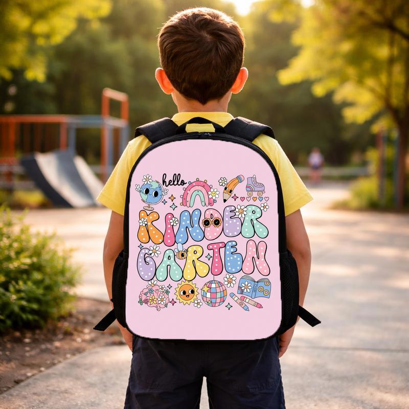 Hello Kindergarten Backpack - Cute Kawaii Back To School Kids Custom Backpack Hello Kindergarten Backpack - Cute Kawaii Back To School Kids Custom Backpack