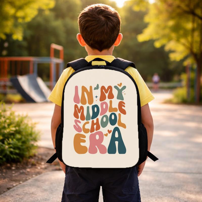 In My Middle School Era Backpack - Back To School Trend Custom Backpack