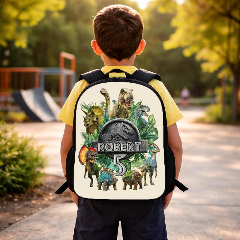 Jurassic Dino Backpack - Personalized Kids School Custom Backpack Jurassic Dino Backpack - Personalized Kids School Custom Backpack