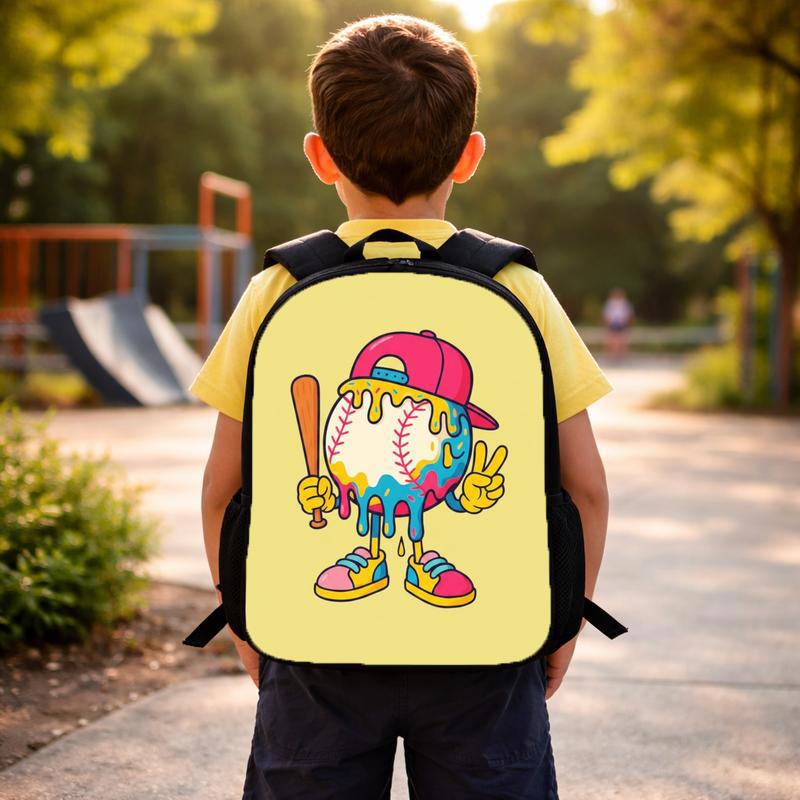Kawaii Baseball Backpack - Cartoon Sport Kids Design Custom Backpack Kawaii Baseball Backpack - Cartoon Sport Kids Design Custom Backpack