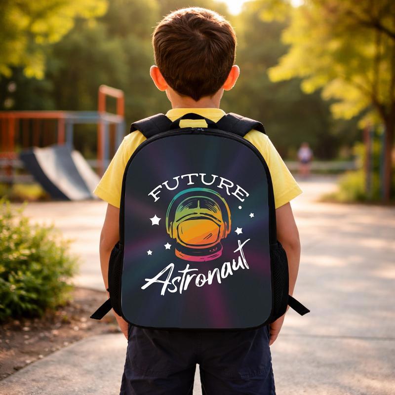Kids Backpack Future Astronaut - Space Retro Style Custom Backpack