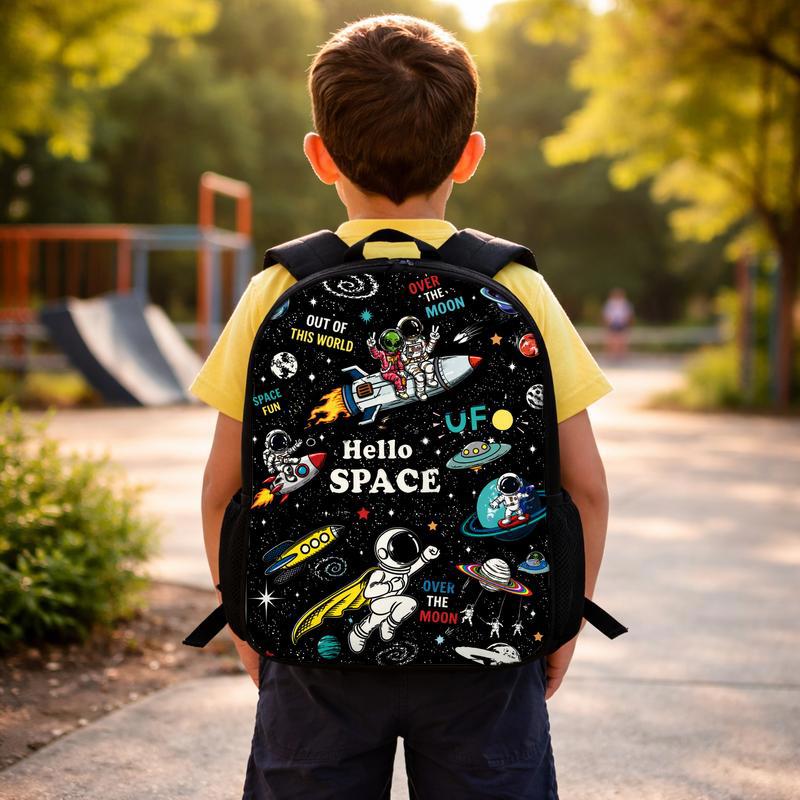 Kids Backpack Space Fun - Astronaut Rocket Design Custom Backpack Kids Backpack Space Fun - Astronaut Rocket Design Custom Backpack