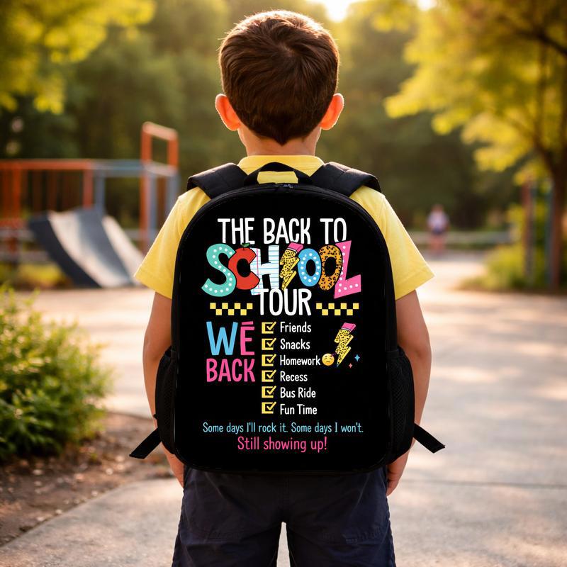 Kids School Tour Backpack - Funny Back To School Vibes Custom Backpack Kids School Tour Backpack - Funny Back To School Vibes Custom Backpack