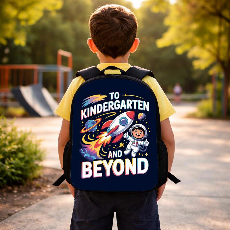Kindergarten Backpack Kids - Back To School Space Adventure Custom Backpack Kindergarten Backpack Kids - Back To School Space Adventure Custom Backpack