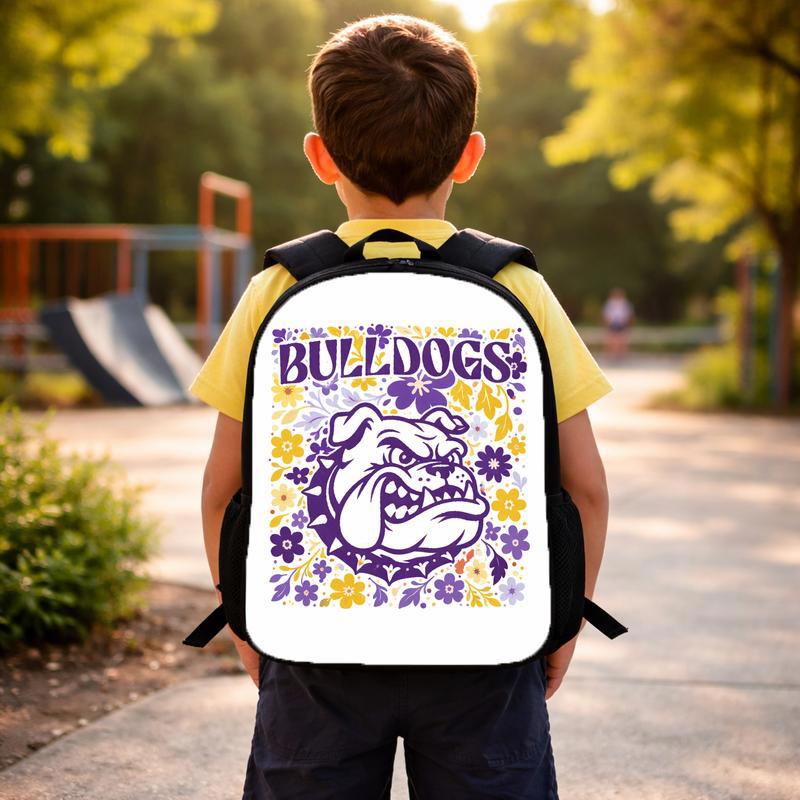 Middle School Dog Mascot Custom Backpack