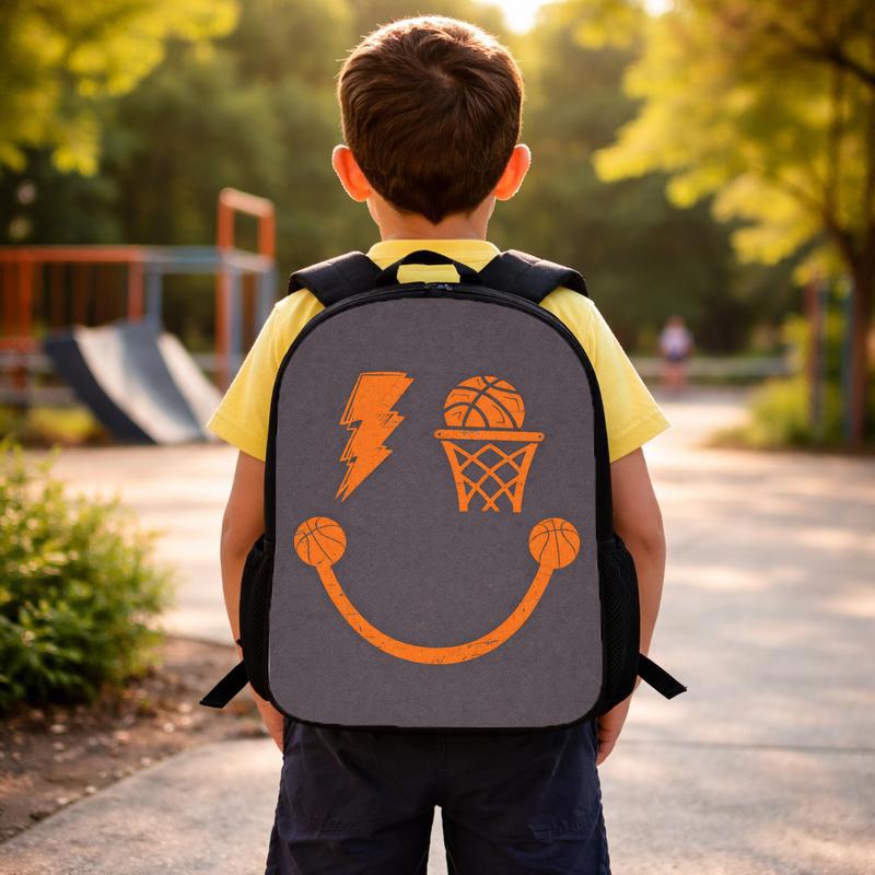 Minimal Basketball Backpack - Back To School Simple Sport Style Custom Backpack Minimal Basketball Backpack - Back To School Simple Sport Style Custom Backpack
