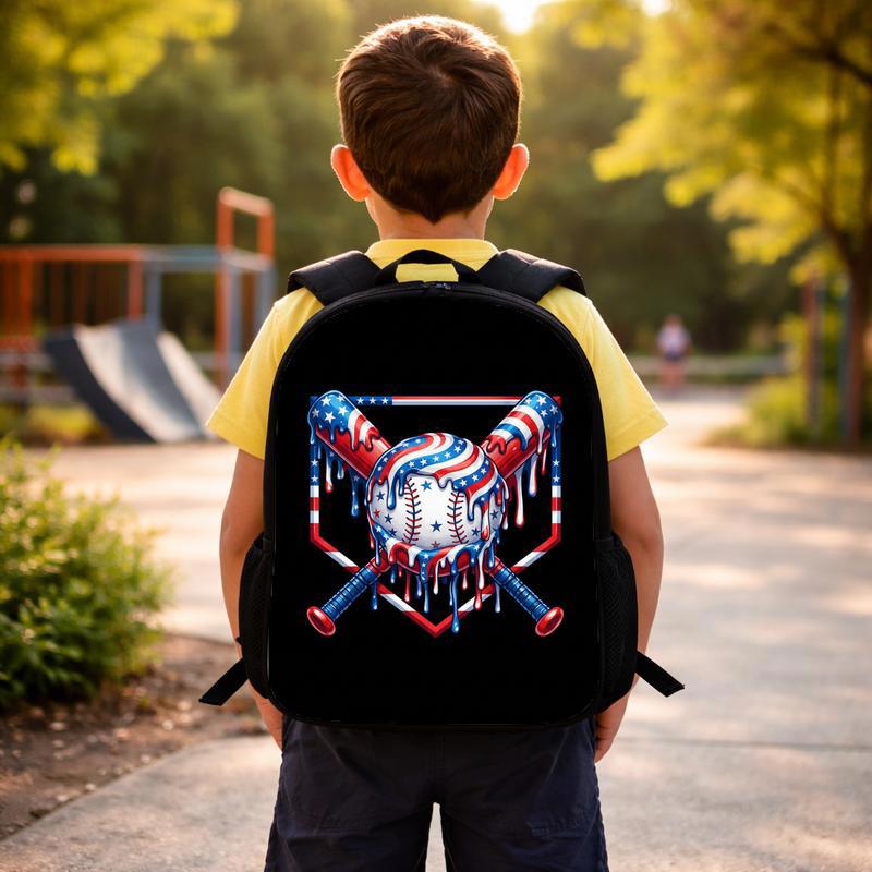 Patriotic Baseball Backpack - USA Drip Sport Kids Bag Custom Backpack Patriotic Baseball Backpack - USA Drip Sport Kids Bag Custom Backpack