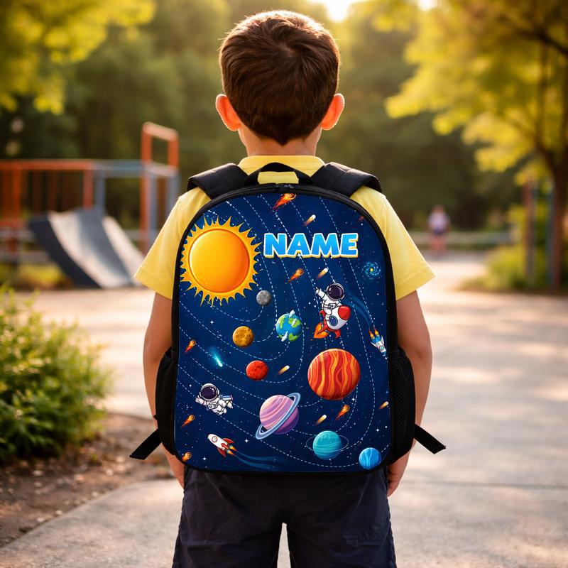 Personalized Kids Backpack - Solar System Custom Name Custom Backpack Personalized Kids Backpack - Solar System Custom Name Custom Backpack