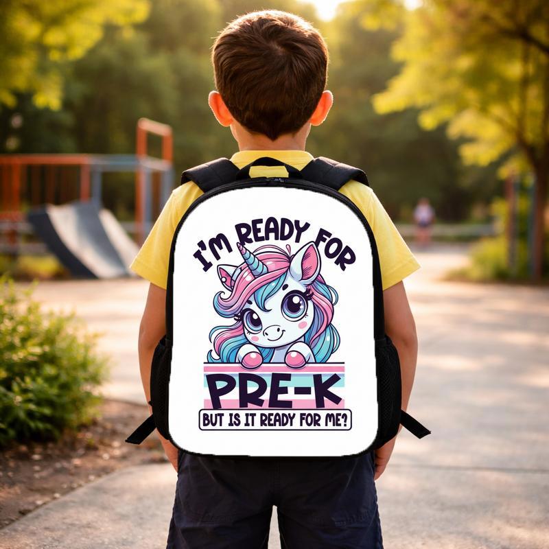 Pre K Unicorn Backpack – Ready For School Cute Kids Bag Custom Backpack