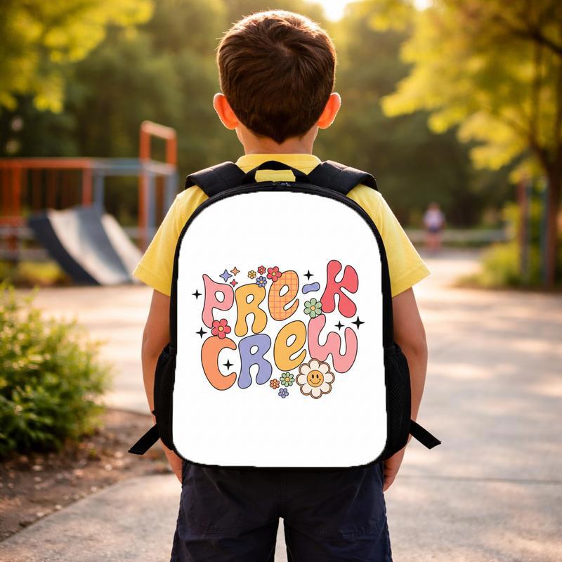Pre-K Crew Backpack - Cute Kids Back To School Custom Backpack Pre-K Crew Backpack - Cute Kids Back To School Custom Backpack