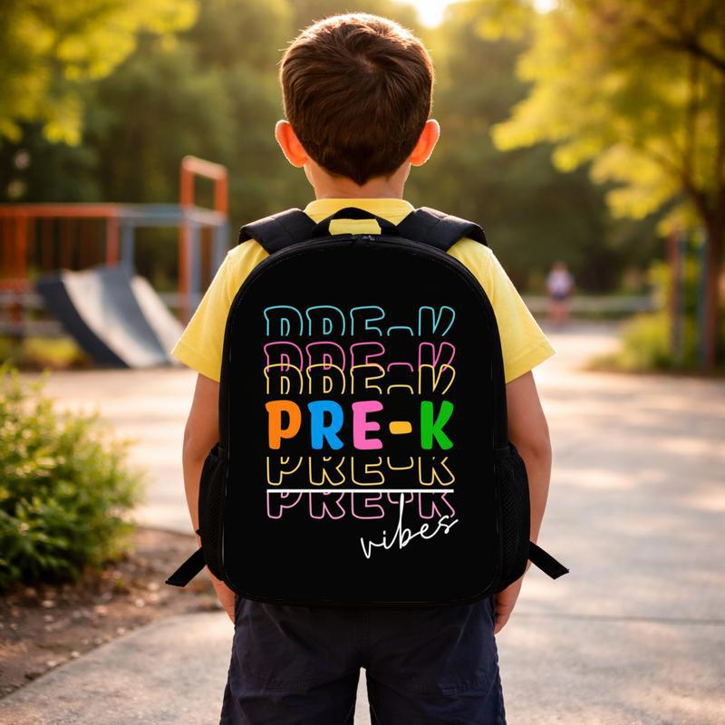 Pre-K Vibes Backpack - Trendy Kids Back To School Custom Backpack Pre-K Vibes Backpack - Trendy Kids Back To School Custom Backpack
