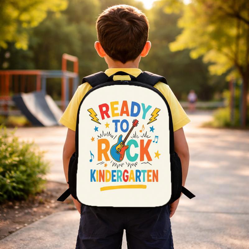 Ready To Rock Kindergarten Backpack - Bright Kids Style Custom Backpack