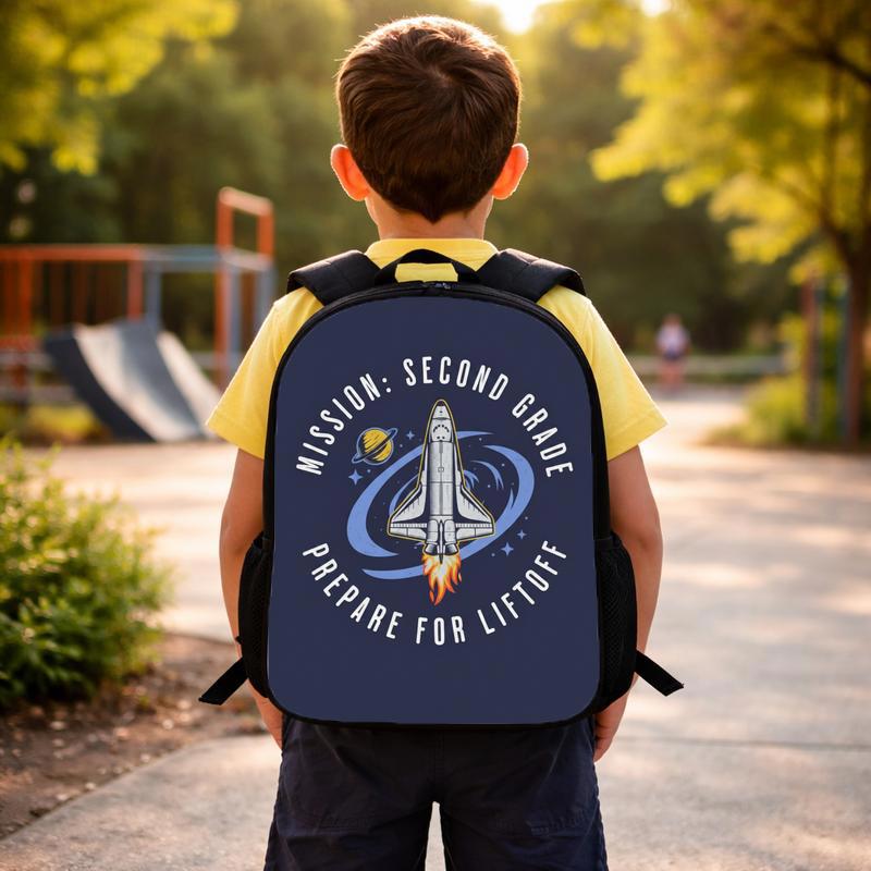 Rocket Backpack Kids - Back To School Second Grade Fun Custom Backpack Rocket Backpack Kids - Back To School Second Grade Fun Custom Backpack