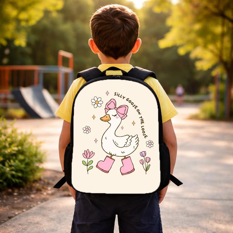 Silly Goose Backpack - Cute Back To School Girls Custom Backpack