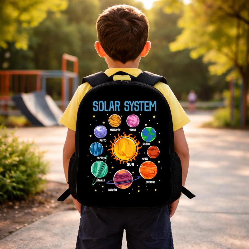 Solar System Backpack Kids - Space Planets School Design Custom Backpack