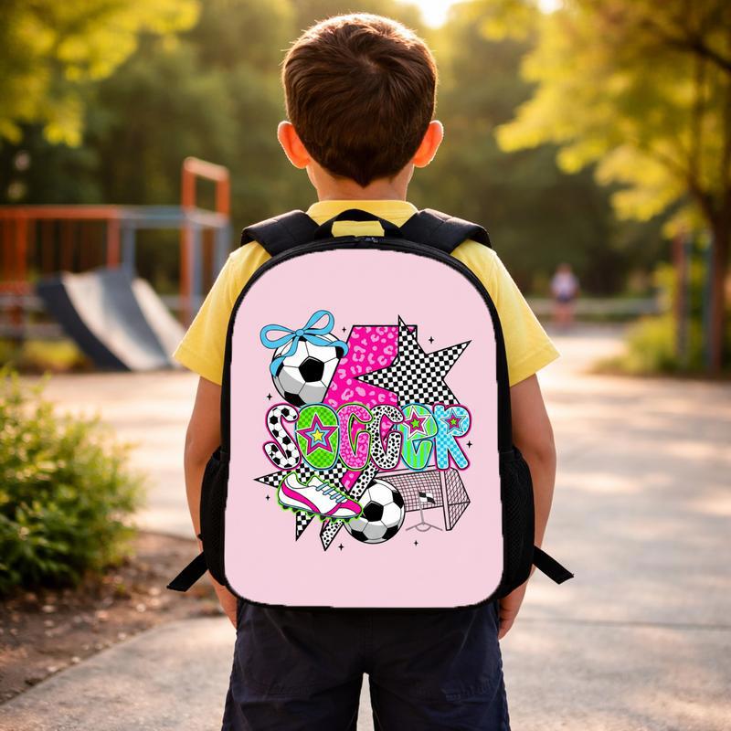 Trendy Soccer Collage Backpack - Cool Girls School Style Custom Backpack Trendy Soccer Collage Backpack - Cool Girls School Style Custom Backpack