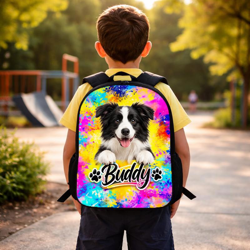 Watercolor Dog Portrait Custom Backpack Watercolor Dog Portrait Custom Backpack