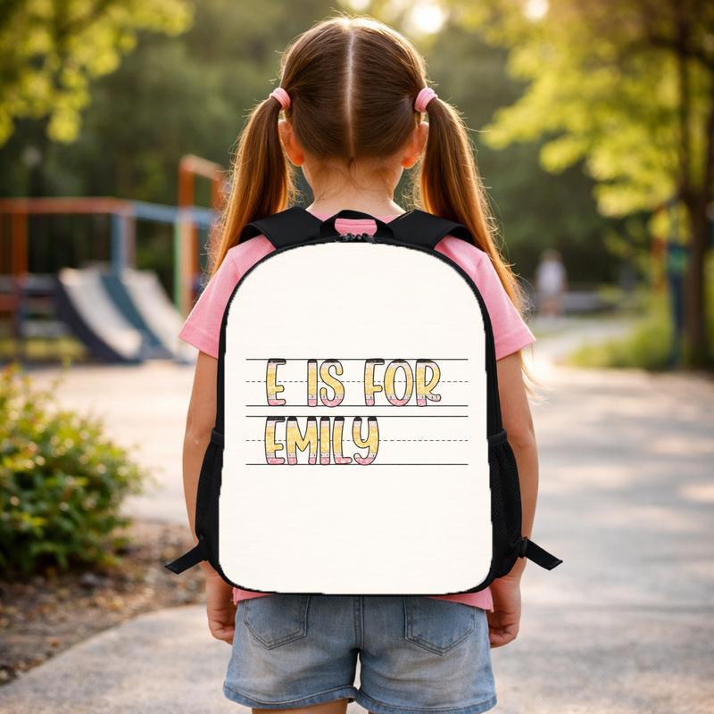 Back To School Backpack - Personalized Alphabet Name Custom Backpack Back To School Backpack - Personalized Alphabet Name Custom Backpack