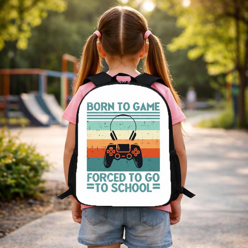 Born To Game Backpack - Funny Back To School Gamer Kids Custom Backpack Born To Game Backpack - Funny Back To School Gamer Kids Custom Backpack