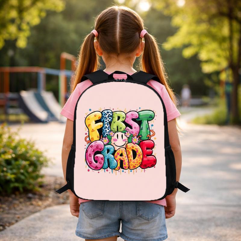 Color Pop First Grade Backpack - Elementary School Smile Art Custom Backpack Color Pop First Grade Backpack - Elementary School Smile Art Custom Backpack