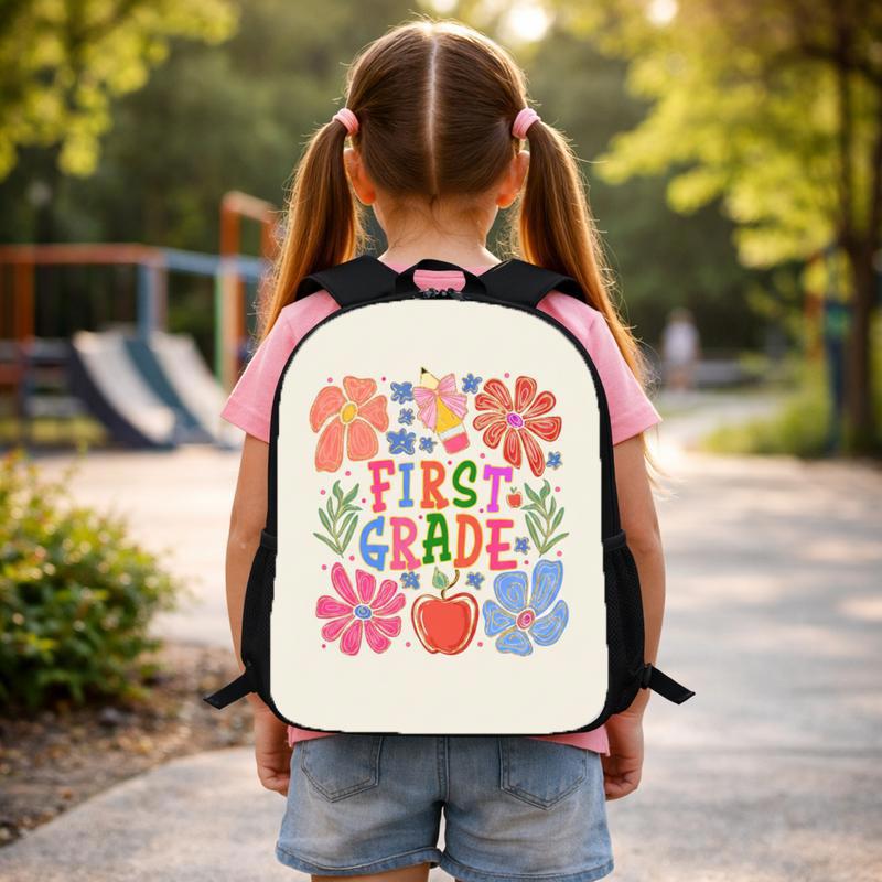 Colorful First Grade Backpack - Elementary School Boho Vibes Custom Backpack