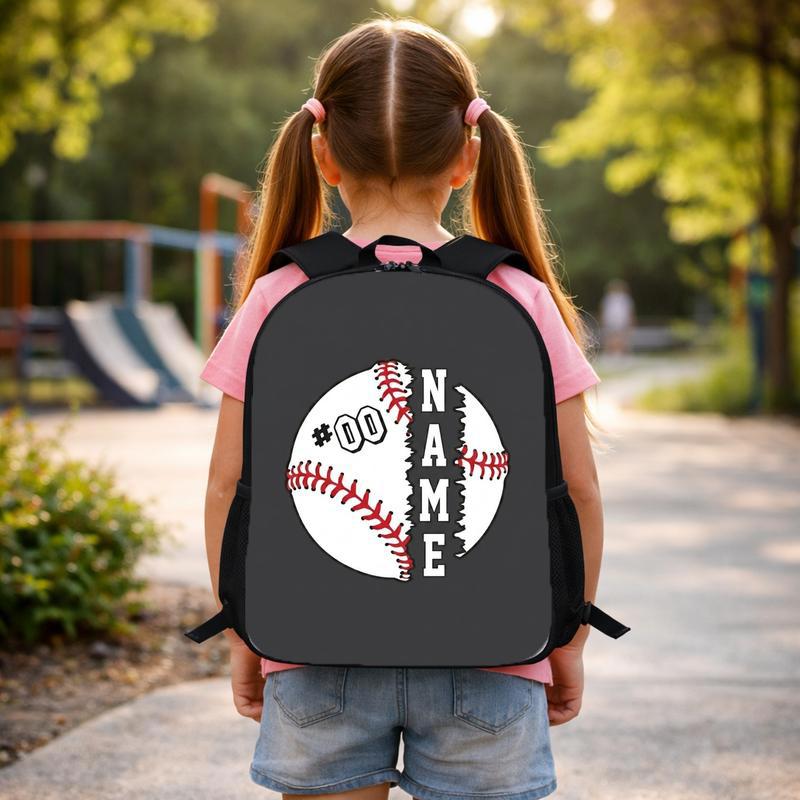 Custom Baseball Backpack - Name And Number Back To School Custom Backpack Custom Baseball Backpack - Name And Number Back To School Custom Backpack