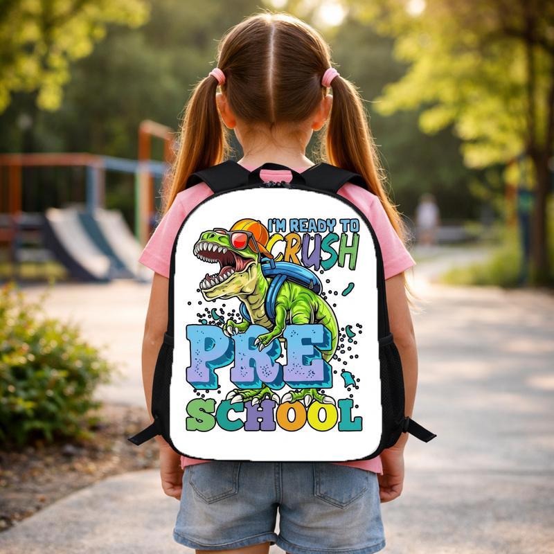 Custom Dinosaur Boys Backpack - I'm Ready To Crush Preschool Custom Backpack Custom Dinosaur Boys Backpack - I'm Ready To Crush Preschool Custom Backpack
