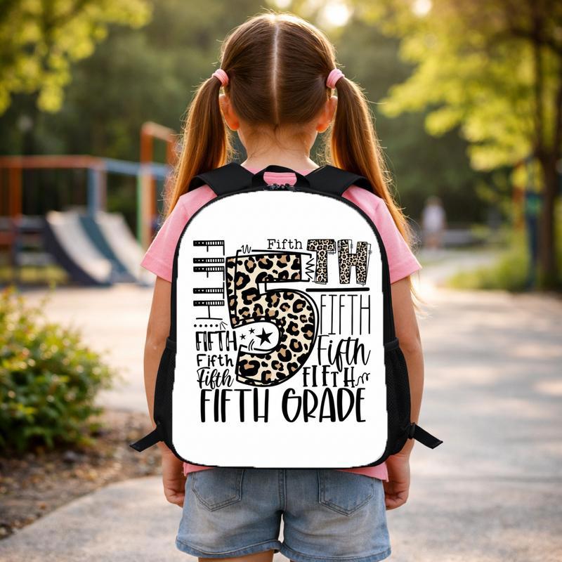 Custom Grade Backpack - Elementary School Leopard Print Style Custom Backpack Custom Grade Backpack - Elementary School Leopard Print Style Custom Backpack