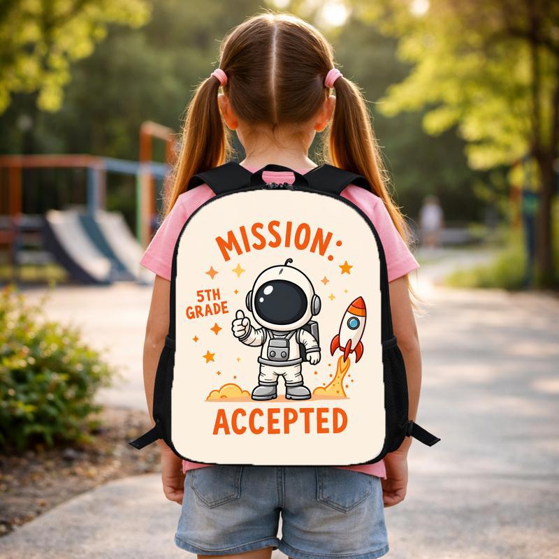 Custom Grade Backpack Kids - Mission Accepted Astronaut Theme Custom Backpack Custom Grade Backpack Kids - Mission Accepted Astronaut Theme Custom Backpack