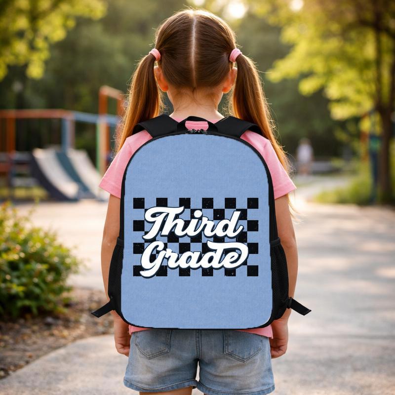 Custom Grade Checkered Backpack - Cool Back To School Look Custom Backpack Custom Grade Checkered Backpack - Cool Back To School Look Custom Backpack