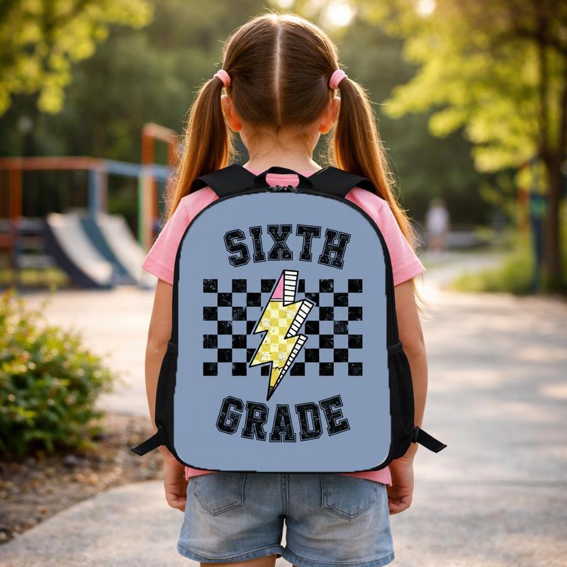 Custom Grade Middle School Backpack - Back To School Cool Retro Style Custom Backpack Custom Grade Middle School Backpack - Back To School Cool Retro Style Custom Backpack