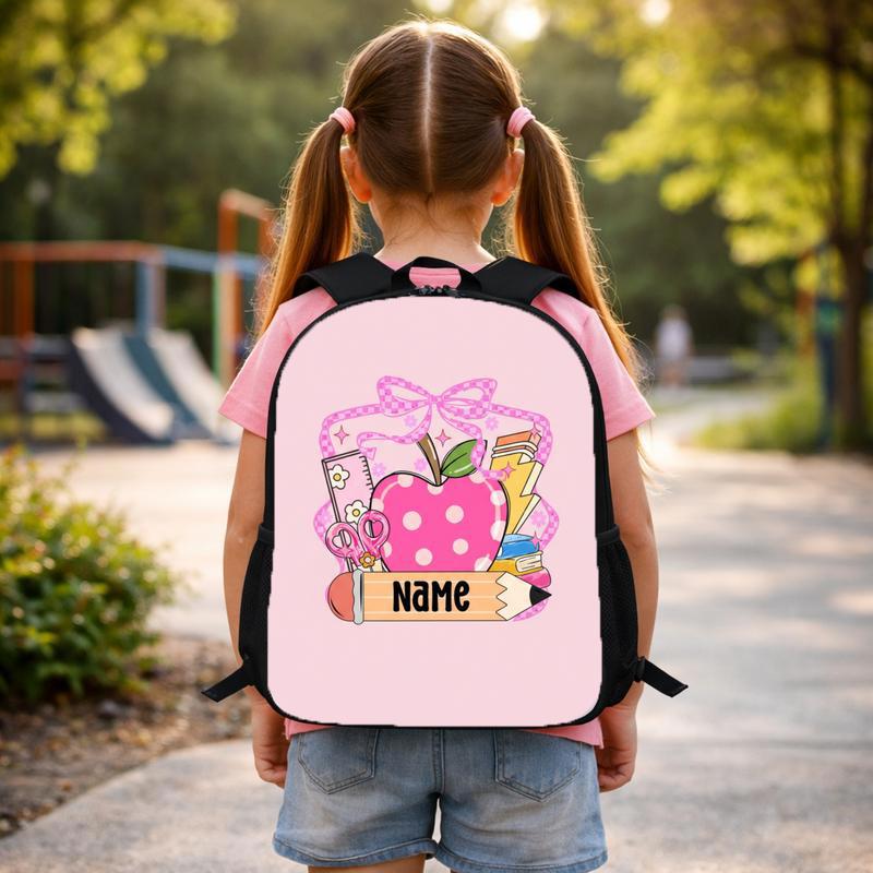 Custom Kids Name Back To School Shirt Shirt, Toddler Kid Kindergarten Shirt With Name, First Day Of School Shirt, Pencil Kids Name Shirt Custom Backpack