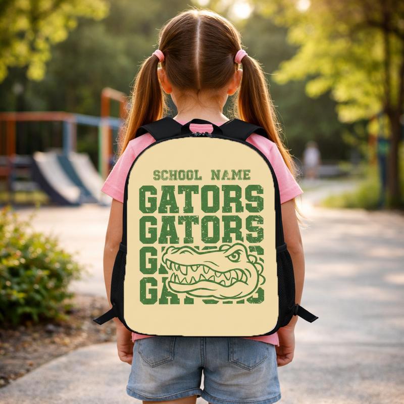Custom Middle School Mascot Backpack - School Spirit Style Custom Backpack Custom Middle School Mascot Backpack - School Spirit Style Custom Backpack