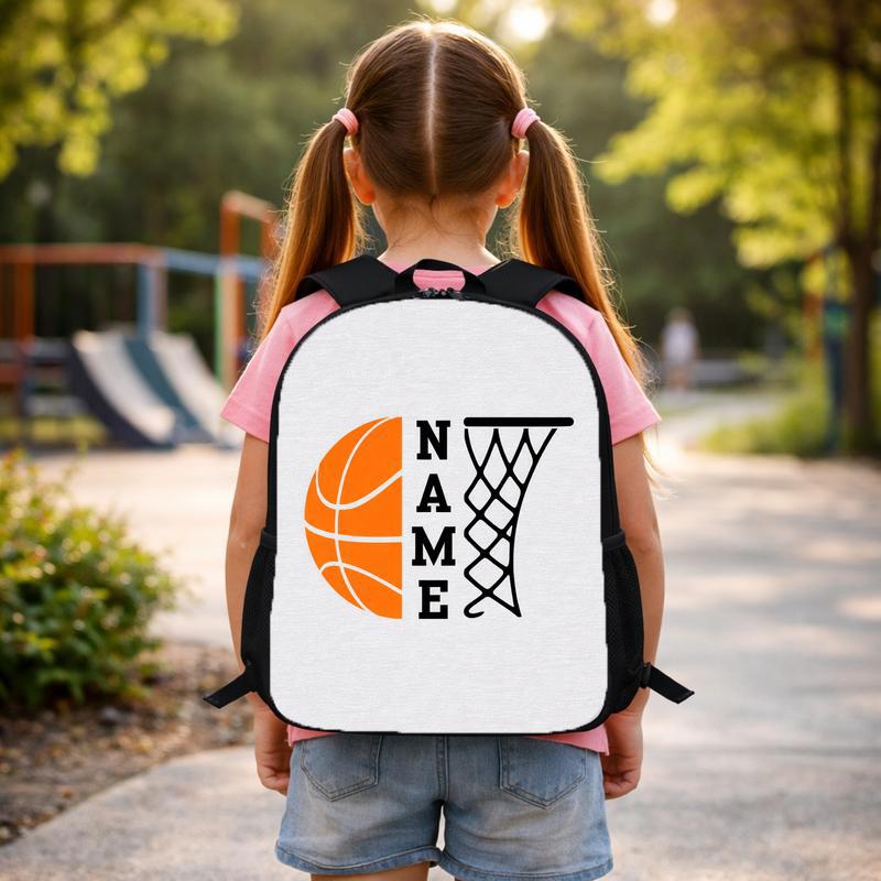 Custom Name Basketball Backpack - Back To School Sport Style Custom Backpack