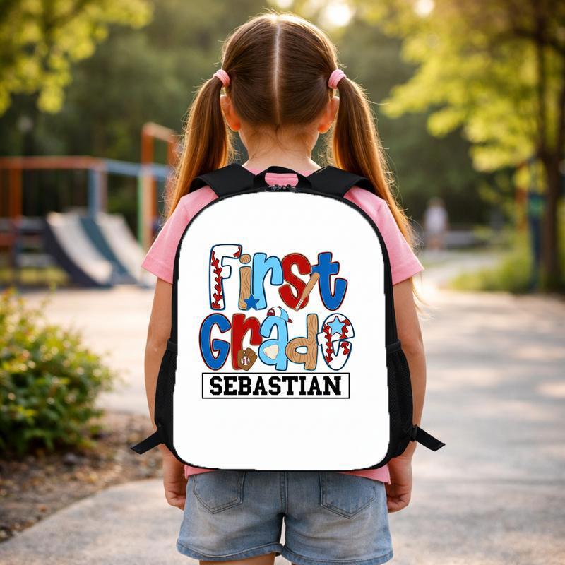 Cute First Grade Backpack - Name Personalized Kids Bag Custom Backpack Cute First Grade Backpack - Name Personalized Kids Bag Custom Backpack