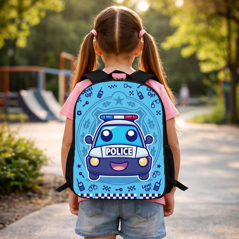 Cute Police Car Backpack - Level Up Kids Back To School Gift Custom Backpack Cute Police Car Backpack - Level Up Kids Back To School Gift Custom Backpack