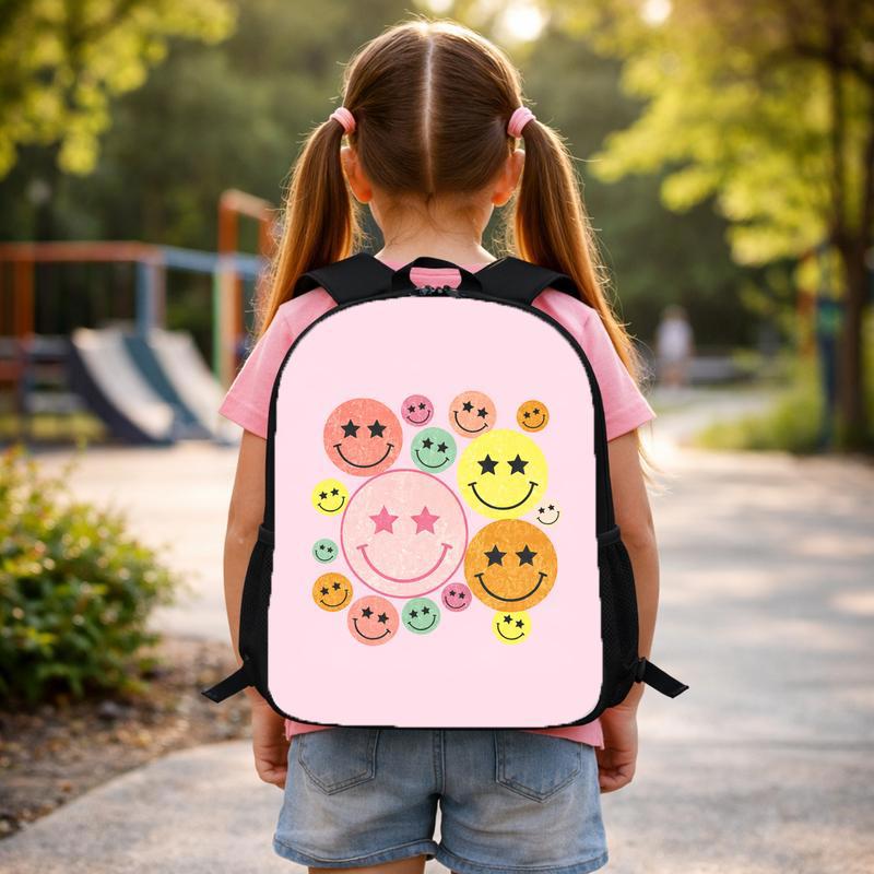 Cute Smiley Backpack - Back To School Girls Custom Backpack Cute Smiley Backpack - Back To School Girls Custom Backpack