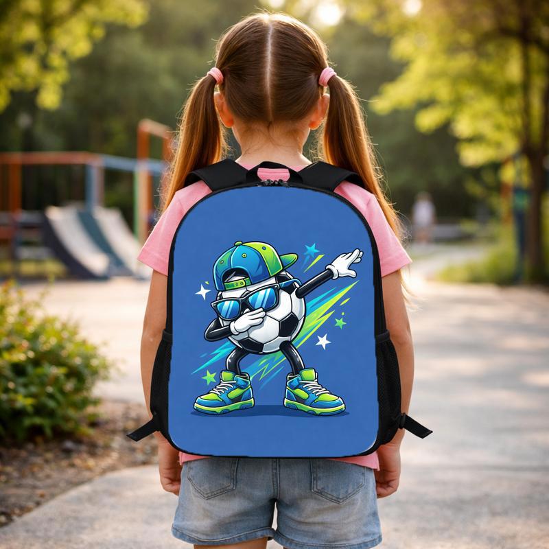 Dabbing Soccer Ball Backpack - Cool Kids School Style Custom Backpack Dabbing Soccer Ball Backpack - Cool Kids School Style Custom Backpack