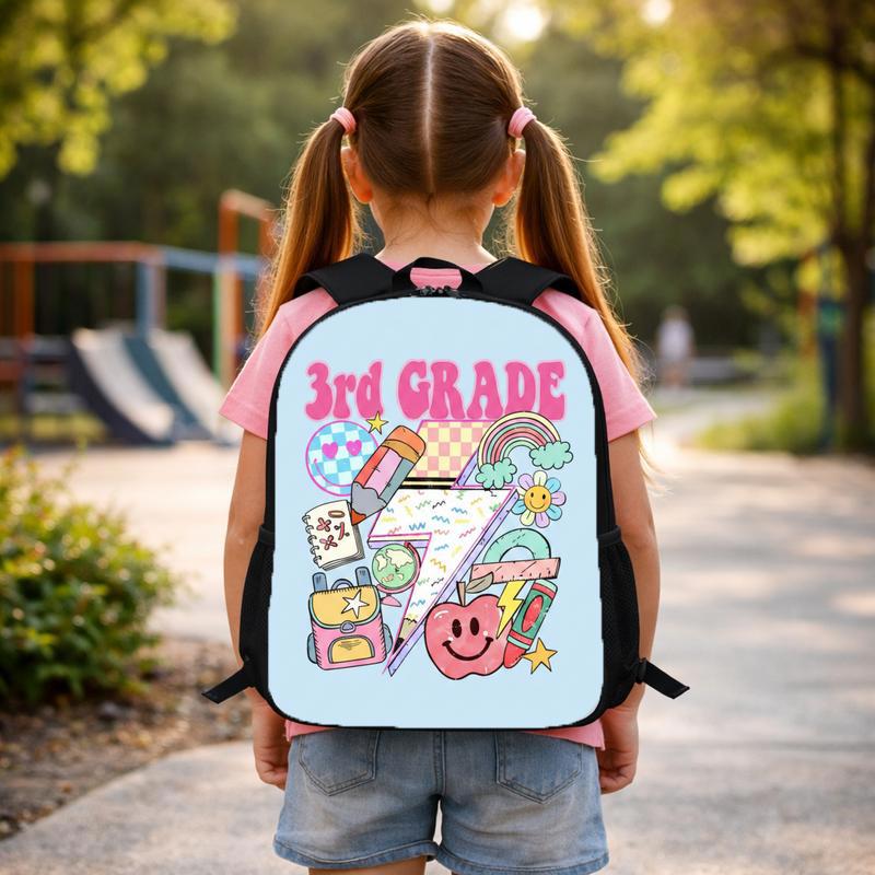 Elementary School Custom Grade Backpack - Fun Learning Vibes Custom Backpack Elementary School Custom Grade Backpack - Fun Learning Vibes Custom Backpack