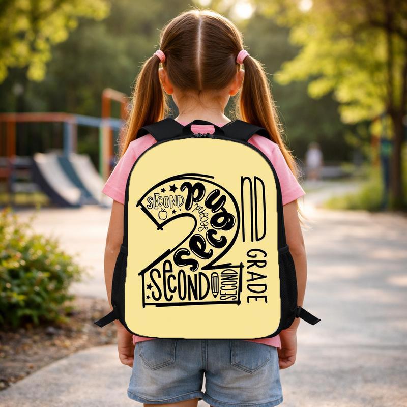 Elementary School 2nd Grade Backpack - Cool Bold Letter Style Custom Backpack Elementary School 2nd Grade Backpack - Cool Bold Letter Style Custom Backpack