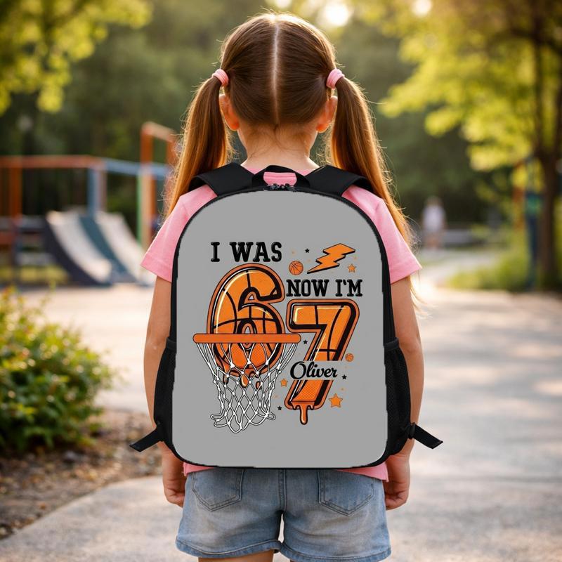 Funny Basketball Backpack - Back To School Custom Name Custom Backpack Funny Basketball Backpack - Back To School Custom Name Custom Backpack