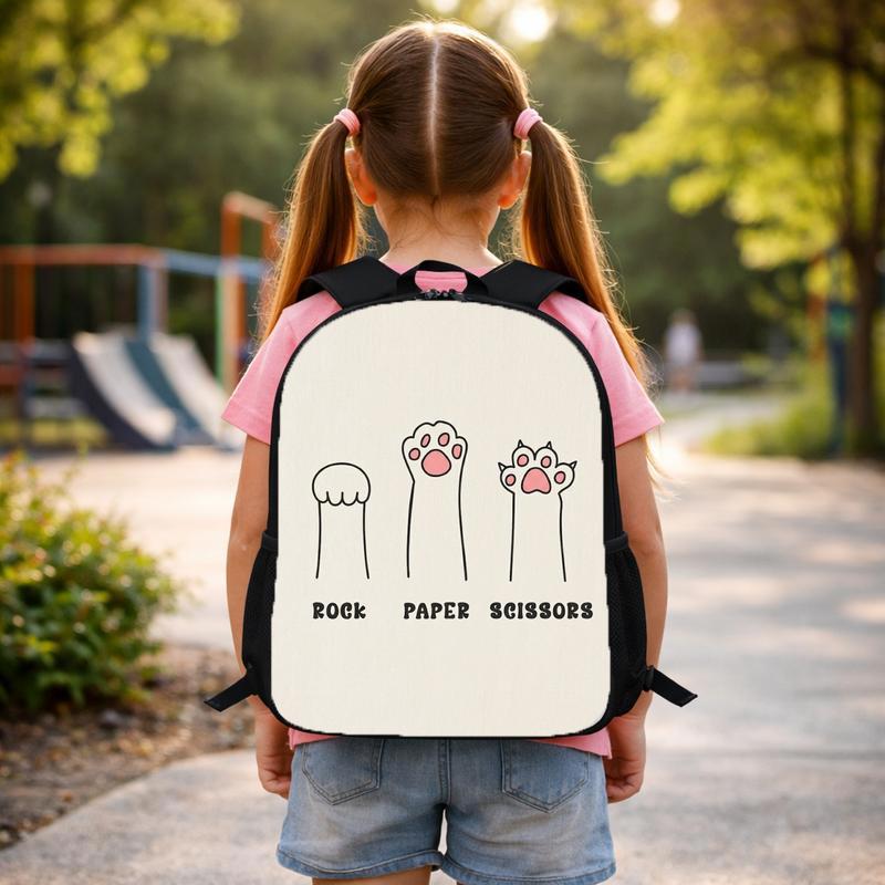 Funny Cat Paw Custom Backpack