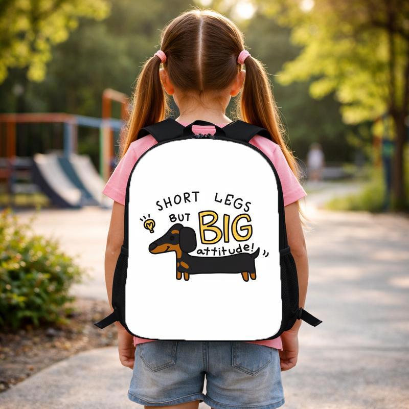 Funny Dashund Dog - Short Legs But Big Attitude Custom Backpack