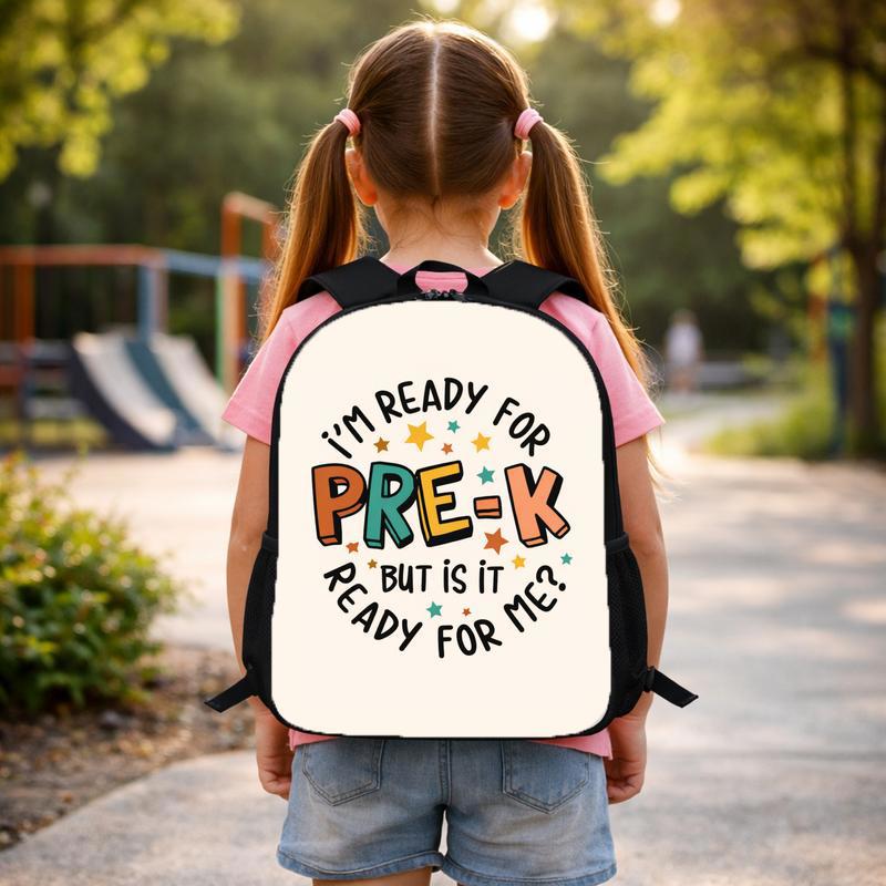 Funny Pre-K Backpack - Ready For School Kids Custom Backpack Funny Pre-K Backpack - Ready For School Kids Custom Backpack