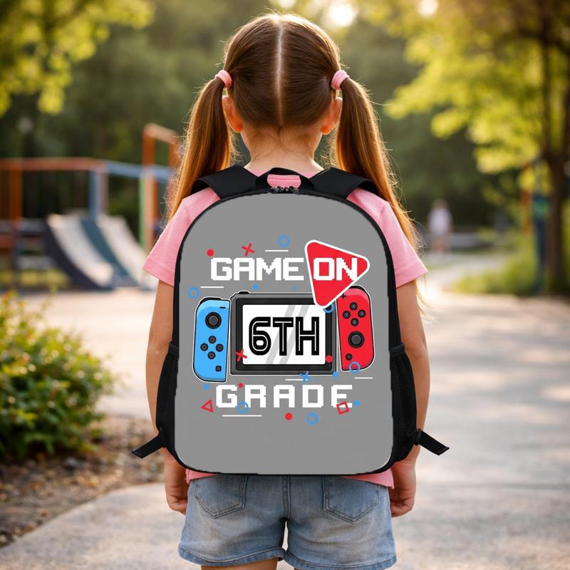 Game On 6th Grade Backpack - Funny Middle School Back To School Custom Backpack
