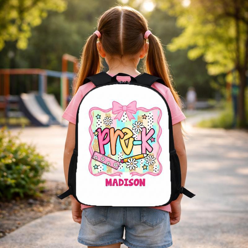 Girls Pre-K Custom Backpack - Cute Pattern School Style Custom Backpack