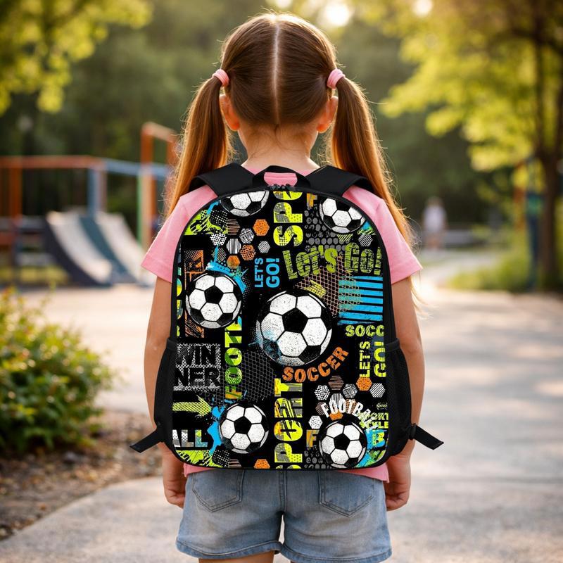 Grunge Soccer Pattern Backpack - Cool Back To School Custom Backpack Grunge Soccer Pattern Backpack - Cool Back To School Custom Backpack