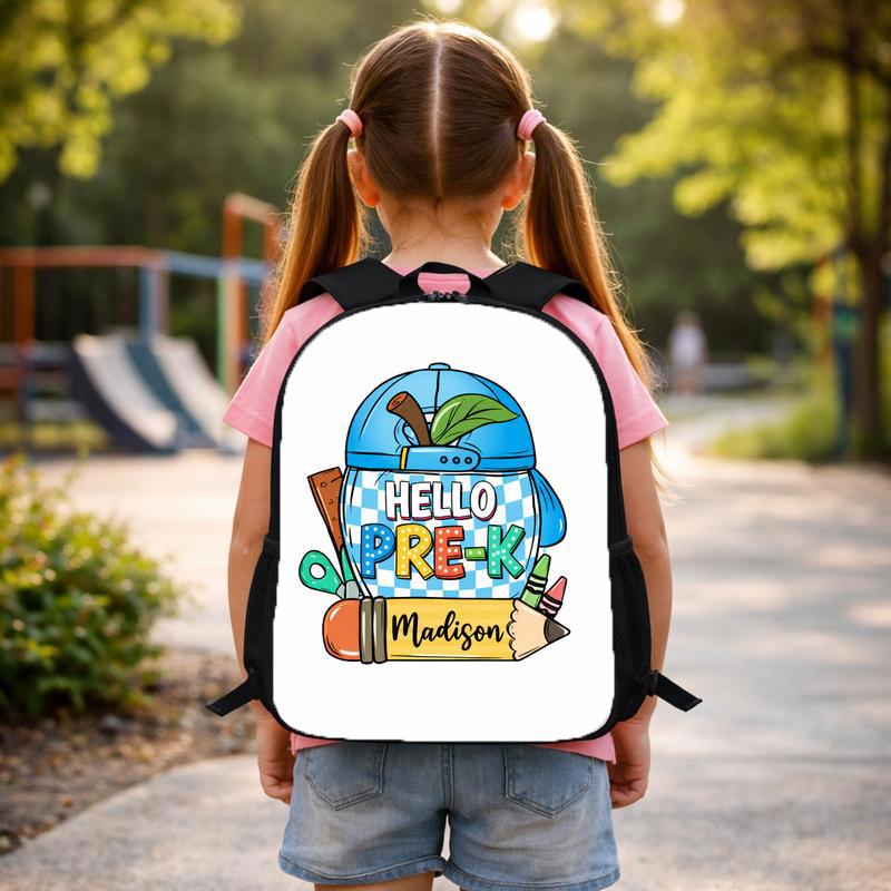 Hello Back To School Boy Custom Backpack Hello Back To School Boy Custom Backpack