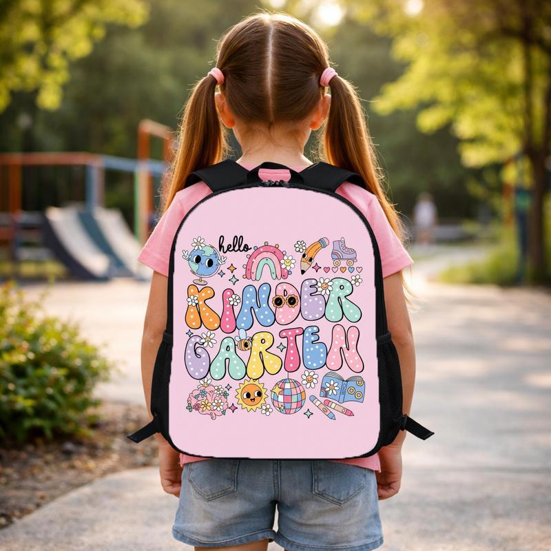 Hello Kindergarten Backpack - Cute Kawaii Back To School Kids Custom Backpack Hello Kindergarten Backpack - Cute Kawaii Back To School Kids Custom Backpack